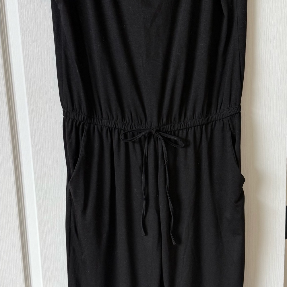Black Sleeveless Jumpsuit